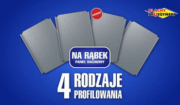 Panele na rąbek w 4 rodzajach profilowań